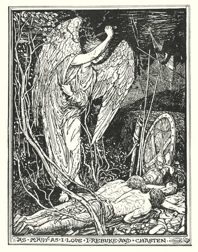 Illustrasjon til Pilegrimsreisen av John Bunyan (lito) av Henry Justice Ford