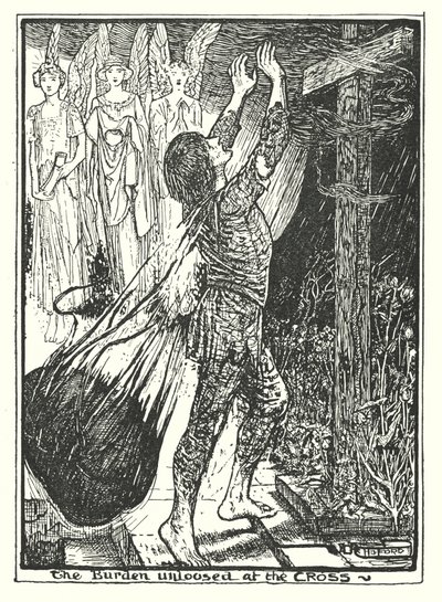 Illustrasjon til Pilegrimsreisen av John Bunyan (lito) av Henry Justice Ford