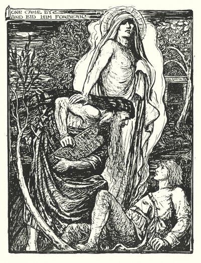 Illustrasjon til Pilegrimsreisen av John Bunyan (lito) av Henry Justice Ford