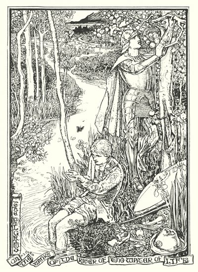 Illustrasjon til Pilegrimsreisen av John Bunyan (lito) av Henry Justice Ford