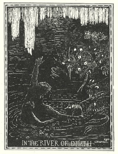 Illustrasjon til Pilegrimsreisen av John Bunyan (lito) av Henry Justice Ford
