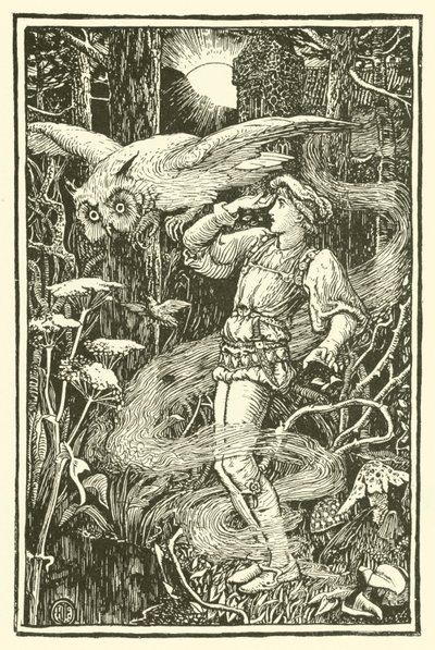 Jorinde og Joringel (gravering) av Henry Justice Ford