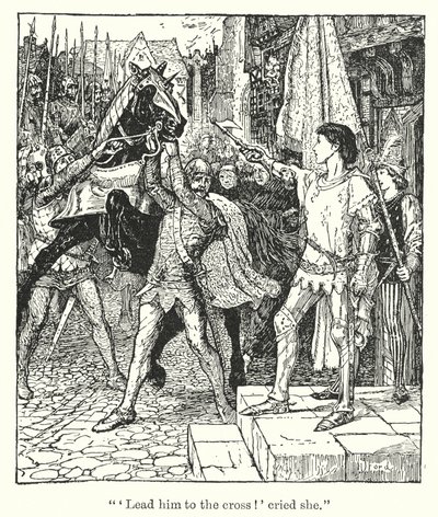 «#39;Led ham til korset!#39; ropte hun» (litografi) av Henry Justice Ford