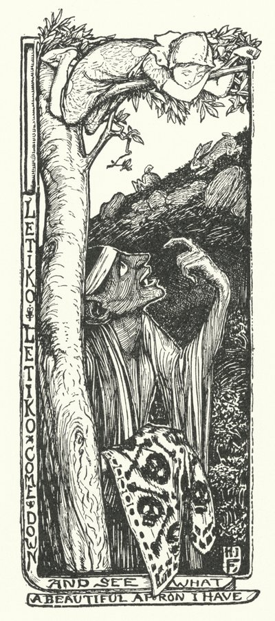 Letiko Letiko Kom ned og se hvilket vakkert forkle jeg har (gravering) av Henry Justice Ford
