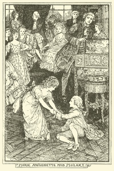 Marie Antoinette og Mozart av Henry Justice Ford