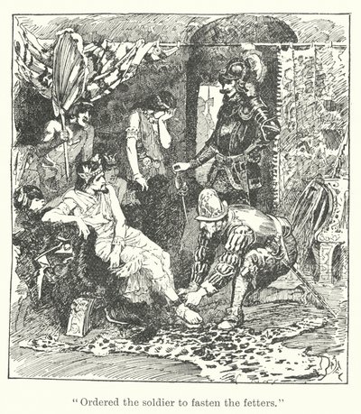 quot;Beordret soldaten å feste lenkenequot; (gravering) av Henry Justice Ford