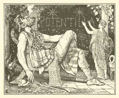 Prins Narcissus og prinsessen Potentilla (gravering) av Henry Justice Ford