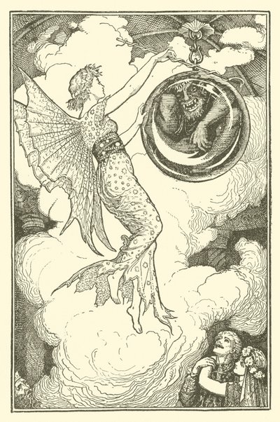 Prins Narcissus og prinsessen Potentilla (gravering) av Henry Justice Ford