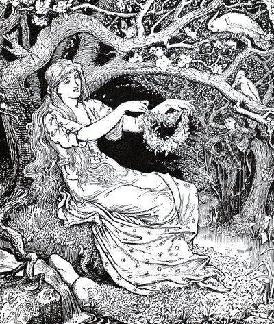 Prinsesse Narcissus og Prinsesse Potentilla av Henry Justice Ford