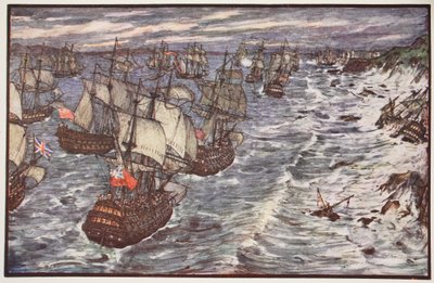 Quiberon Bay, 1759, illustrasjon fra 