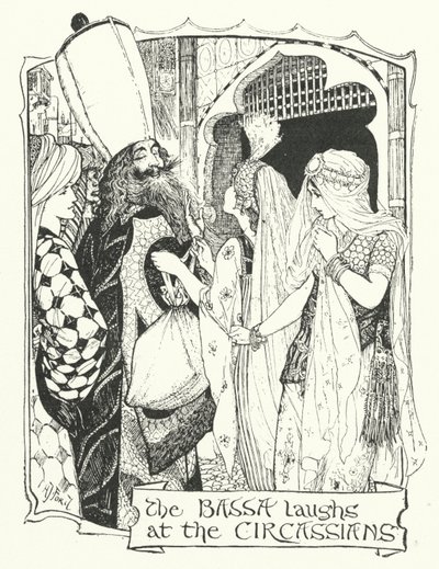 The Bassa Laughs at the Circassians (gravering) av Henry Justice Ford