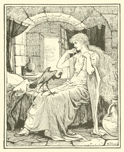 Den blå fuglen (gravering) av Henry Justice Ford