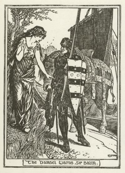 Jammen advarer Sir Balin av Henry Justice Ford