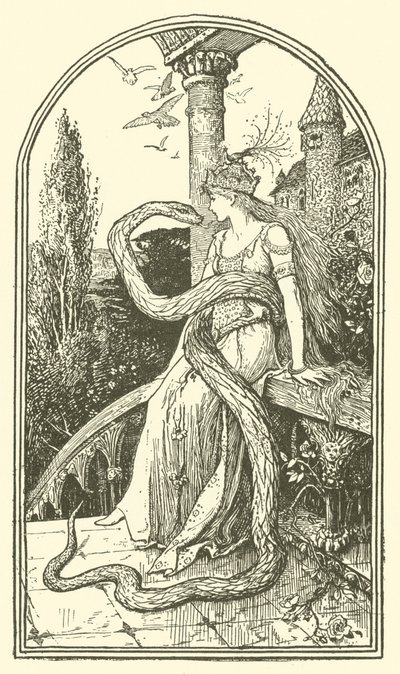 The Enchanted Snake (gravering) av Henry Justice Ford