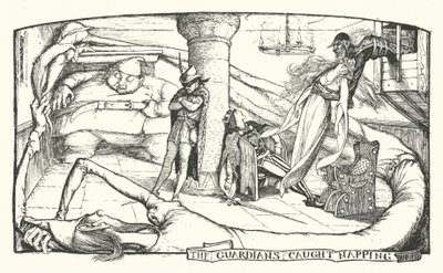 The Guardians Caught Napping (gravering) av Henry Justice Ford