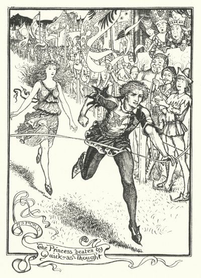 Prinsessen slått av Quick-as-Thought (gravering) av Henry Justice Ford