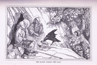 Ravnen bringer brødet, 1912 av Henry Justice Ford