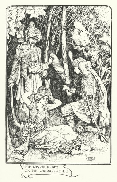 De gale hodene på de gale kroppene (gravering) av Henry Justice Ford