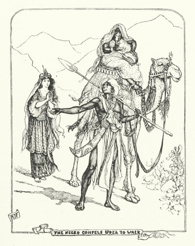 Den svarte mannen tvinger Udea til å gå (gravering) av Henry Justice Ford