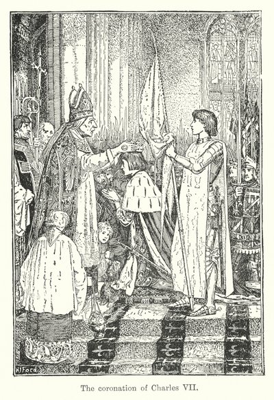 Kroningen av Karl VIII (lito) av Henry Justice Ford