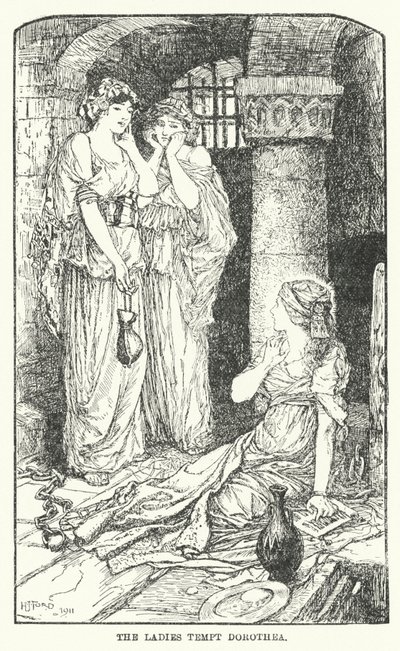 Damene frister Dorothea (litho) av Henry Justice Ford