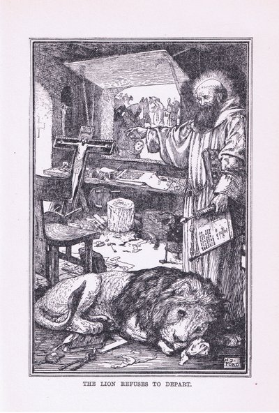 Løven nekter å dra, 1912 av Henry Justice Ford