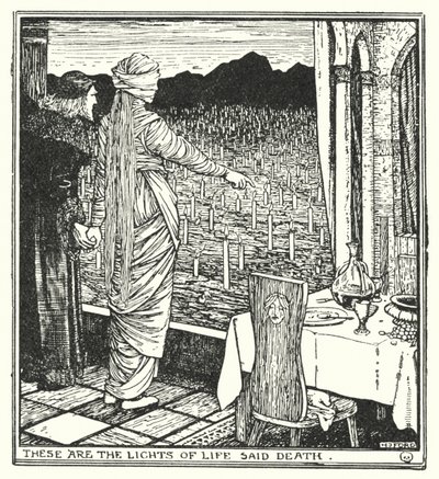 Dette er livets lys sa døden (litho) av Henry Justice Ford