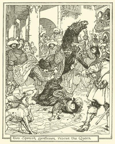 To spanske herrer redder dronningen av Henry Justice Ford