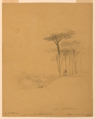 Etter å ha kommet fra Villa Pamphili av Henry Kirke Brown