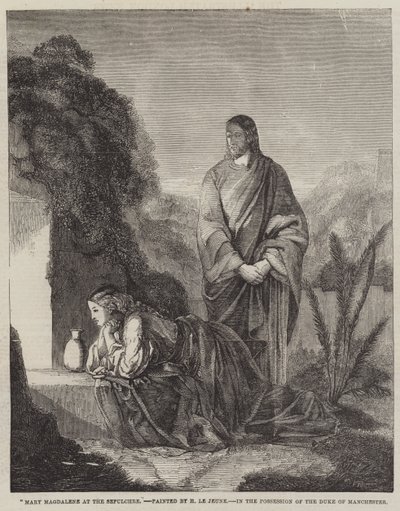 Maria Magdalena ved graven av Henry Le Jeune