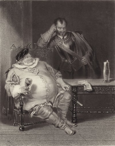 Falstaff og Bardolph av Henry Liverseege