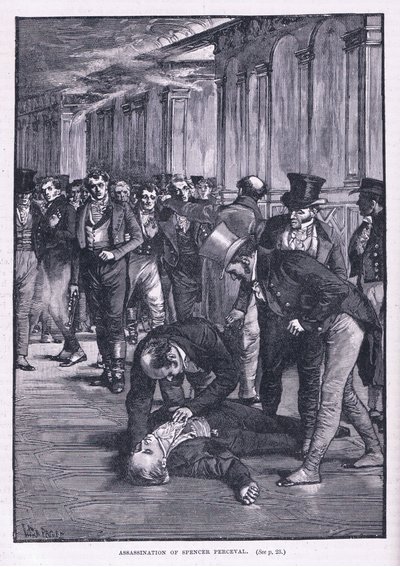 Attentat på Spencer Perceval av Henry Marriott Paget