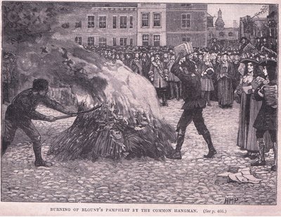 Brenning av Blounts brosjyrer av den vanlige bøddelen av Henry Marriott Paget