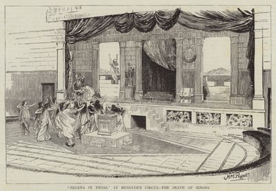 Helena i Troas, ved Henglers sirkus, Oenones død av Henry Marriott Paget