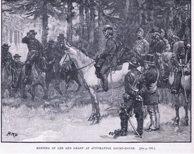 Møte med Lee og Grant ved Appomattox Court House 1865 AD av Henry Marriott Paget