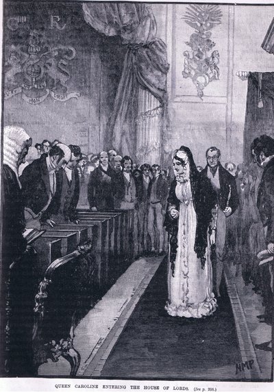 Dronning Caroline går inn i House of Lords av Henry Marriott Paget