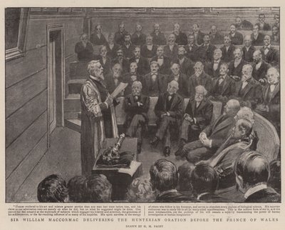 Sir William MacCormac leverer Hunterian Oration foran prinsen av Wales av Henry Marriott Paget