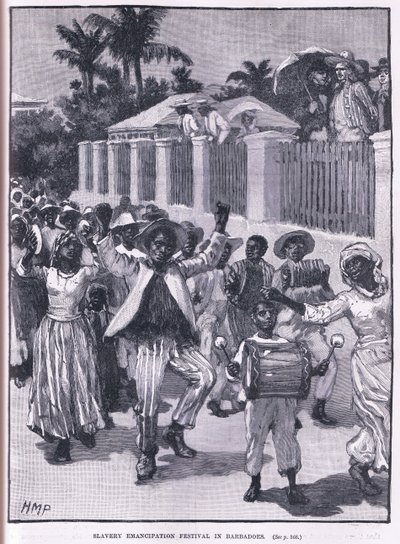 Slaverifrigjøringsfestival i BarbAD os 1834 av Henry Marriott Paget