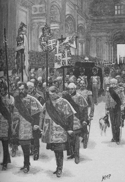 Begravelsen av Wellington, c1890 av Henry Marriott Paget
