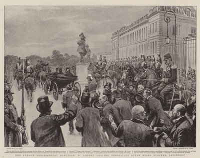 Det franske presidentvalget, M Loubet forlater Versailles etter å ha blitt valgt til president av Henry Marriott Paget