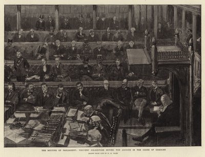 Stortingsmøtet, Viscount Folkestone flytter talen i Underhuset av Henry Marriott Paget