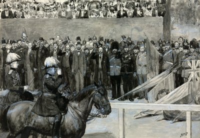 Prinsen av Wales på Volunteer Review, Horse Guards Parade av Henry Marriott Paget