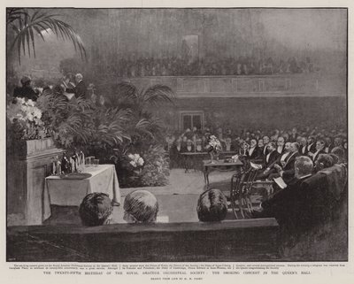 Den tjuefemte bursdagen til Royal Amateur Orchestral Society, røykekonserten i Queen's Hall av Henry Marriott Paget