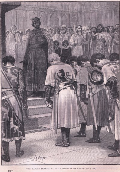 Baronene sendte inn kravene sine til Henry AD 1258 av Henry Marriott Paget