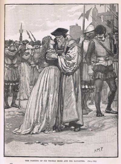 Avskjeden til Sir Thomas More og hans datter 1534 av Henry Marriott Paget
