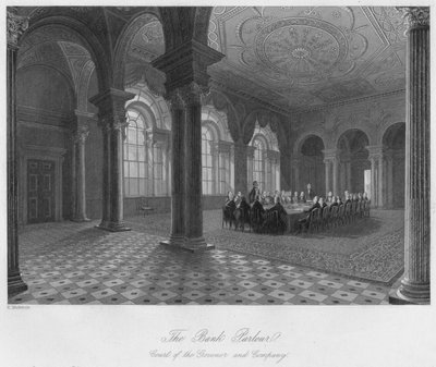 Banksalongen. Guvernørens og selskapets domstol, c1841 av Henry Melville