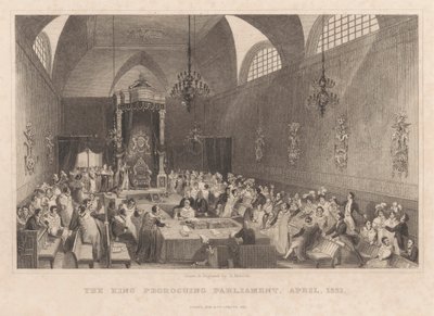 Kongen prorogerende parlament, april 1831 av Henry Melville