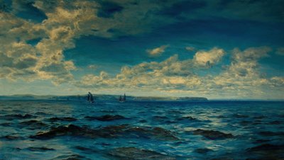 Sommerfri i Cornwall, 1883. av Henry Moore