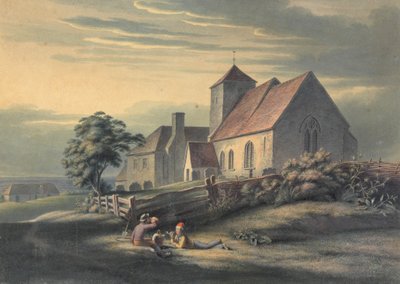 Malm kirke og hus av Henry Morton