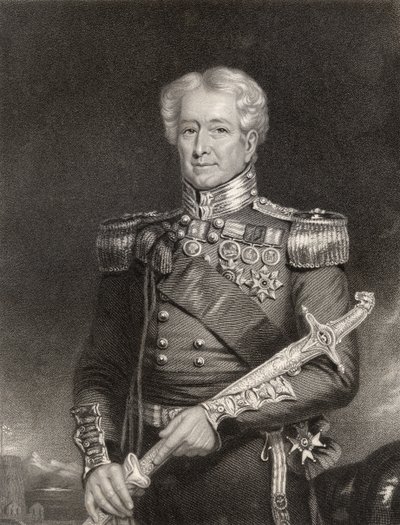 Sir Robert Henry Sale, gravert av F. Holl, fra 